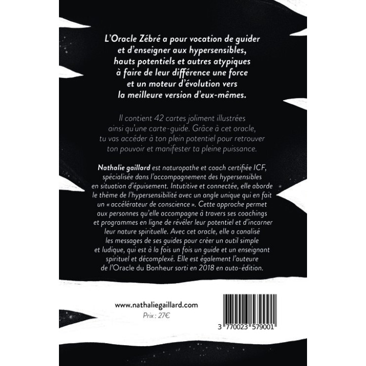 Jeu de cartes L'Oracle Zébré
