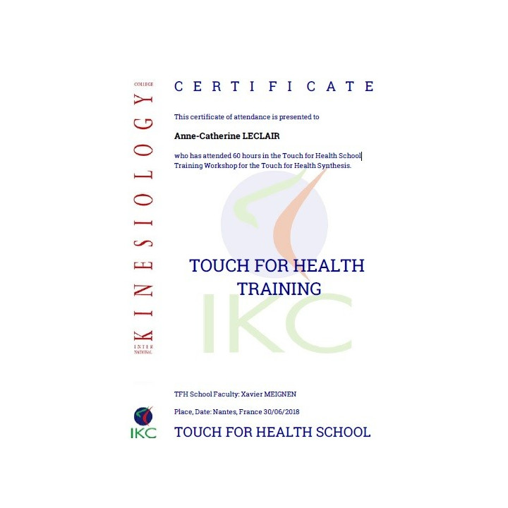 Code Certificat IKC TFH 7 - TW (participation)