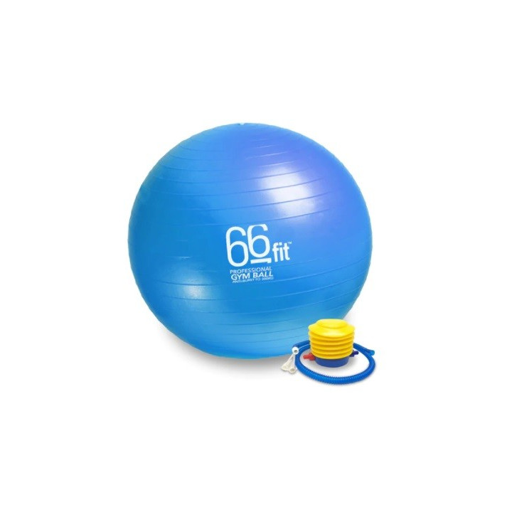 Ballon de gym 75cm - bleu (avec pompe) FIT66