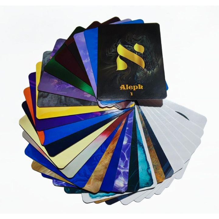 Jeu de cartes Lettres Hébraïques
