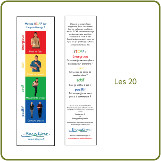 Marque-page ECAP Adulte (lot de 20)