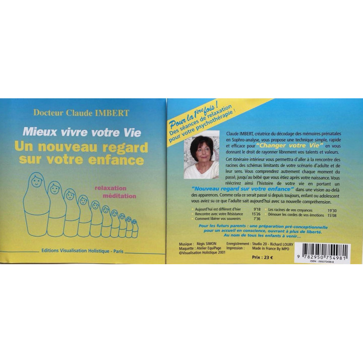 CD (mp3) - Un nouveau regard sur votre enfance - Claude Imbert