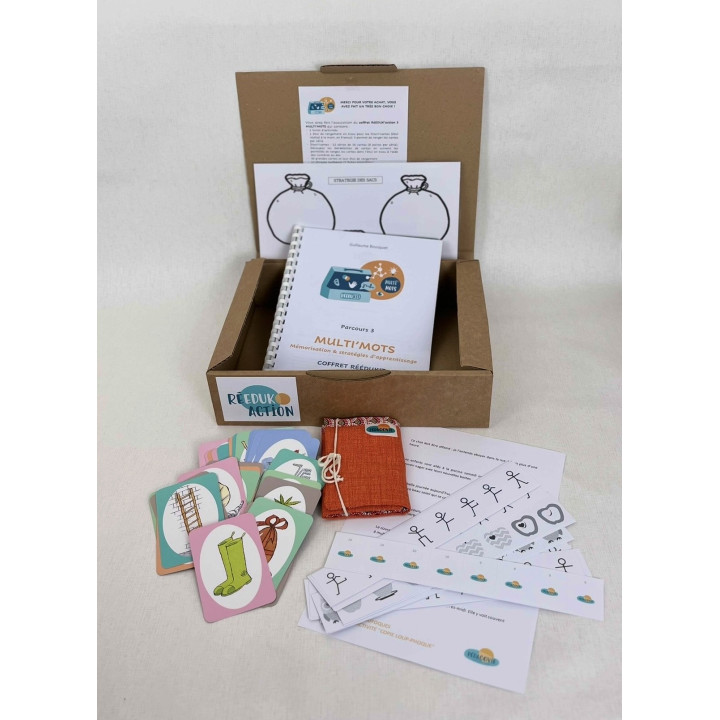 Matériel du coffret RÉÉDUKIT MULTI'MOTS