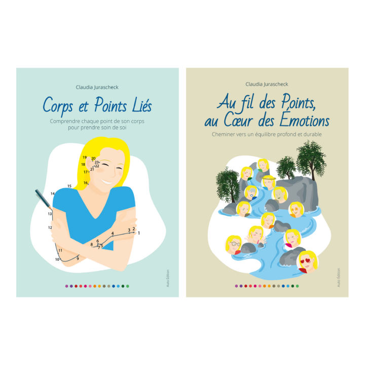 Pack 2 livres de Claudia JURASCHECK (Corps et Points Liés - Au Fil des Points)