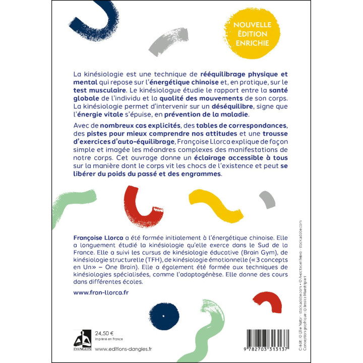 Livre Kinésiologie : Mémoires et intelligence du corps - Françoise Llorca