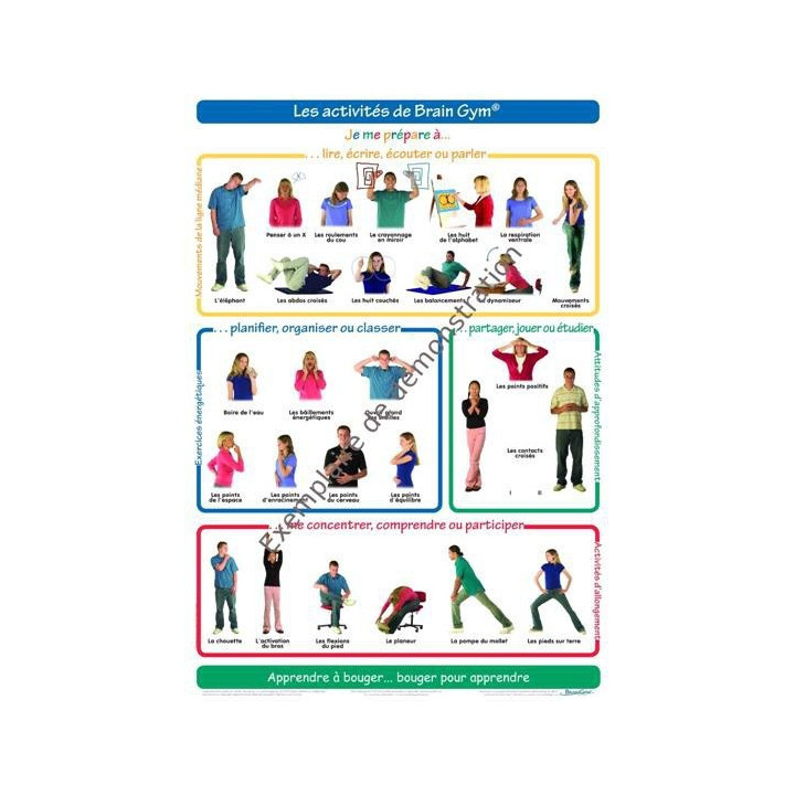Poster Brain Gym Ado-Adulte (petit format)