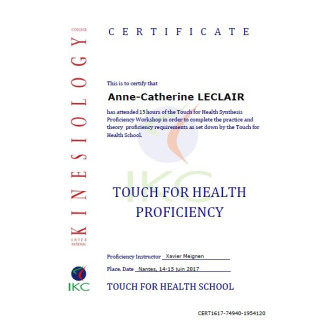 Code Certificat IKC TFH Proficiency