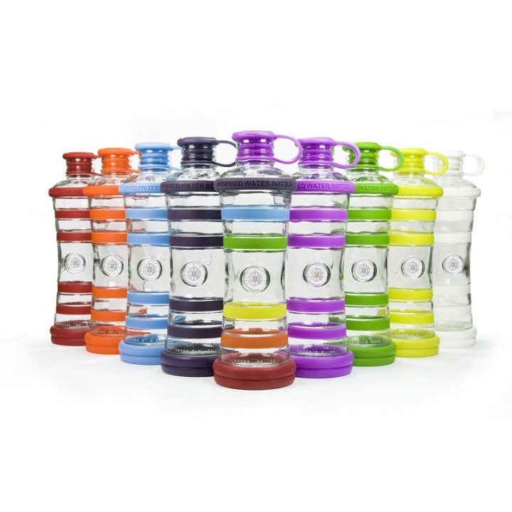 Bouteille d'eau informée i9 (couleur des 7 chakras)