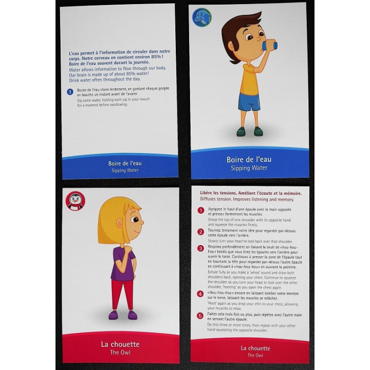 Jeu de cartes de Brain Gym