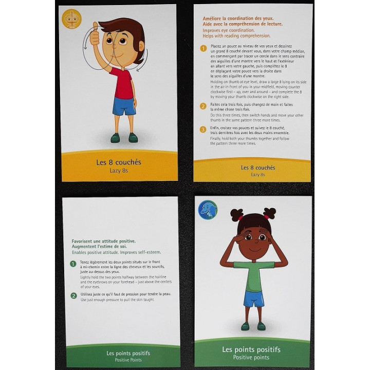 Jeu de cartes de Brain Gym
