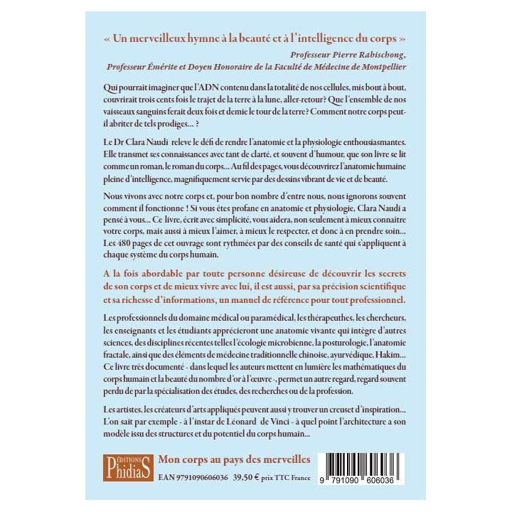 Livre Mon corps au pays des merveilles - Clara Naudi