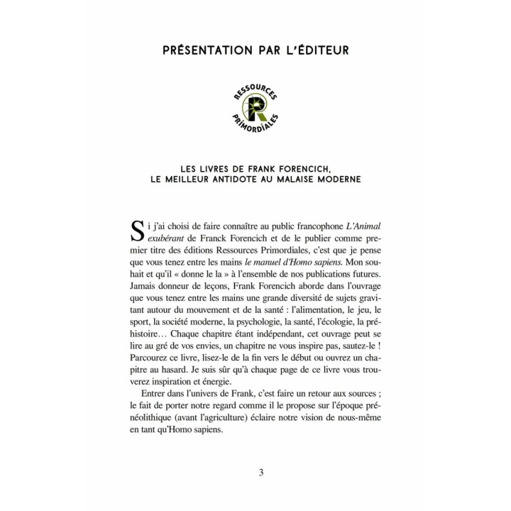 L'Animal exubérant - Frank Forencich