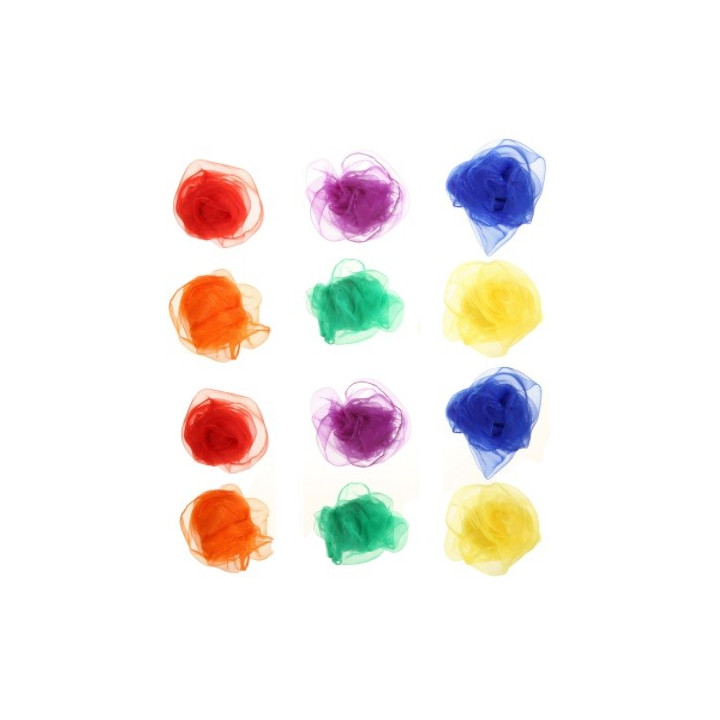 12 foulards de jonglage