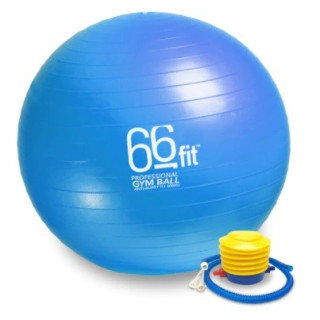 Ballon de gym 75cm - bleu (avec pompe) FIT66