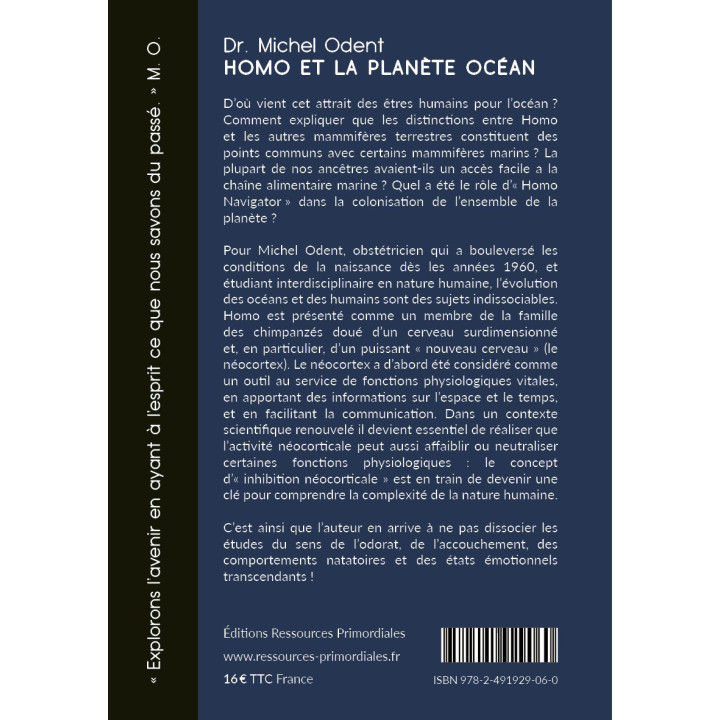 Livre - Homo et la planète océan de Michel Odent