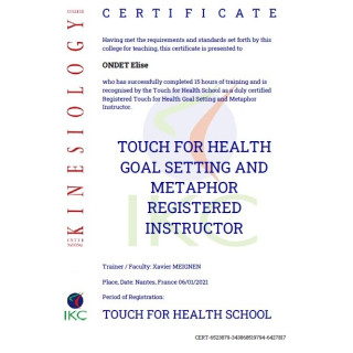 Code Certificat IKC d'Instructeur TFH Métaphores