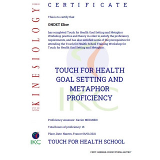 Certificat IKC TFH Métaphores Proficiency