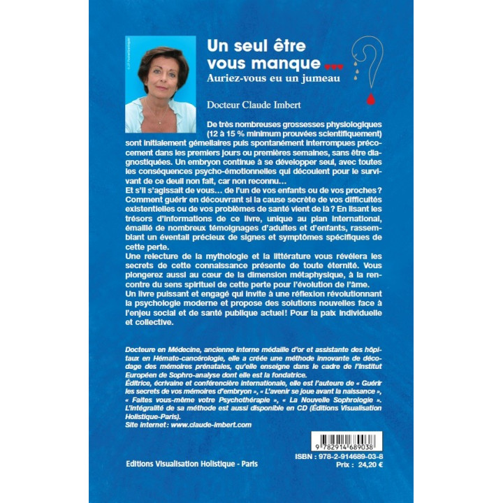 Livre - Un seul être vous manque... auriez-vous eu un jumeau ? Claude IMBERT (pdf)
