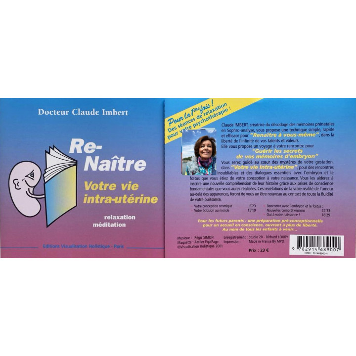 CD (mp3) - Renaître à vous-même - Votre vie intra-utérine - Claude Imbert