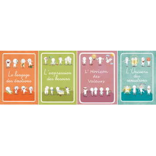 Pack 4 Jeux Emotions-Besoins-Sensations-Valeurs