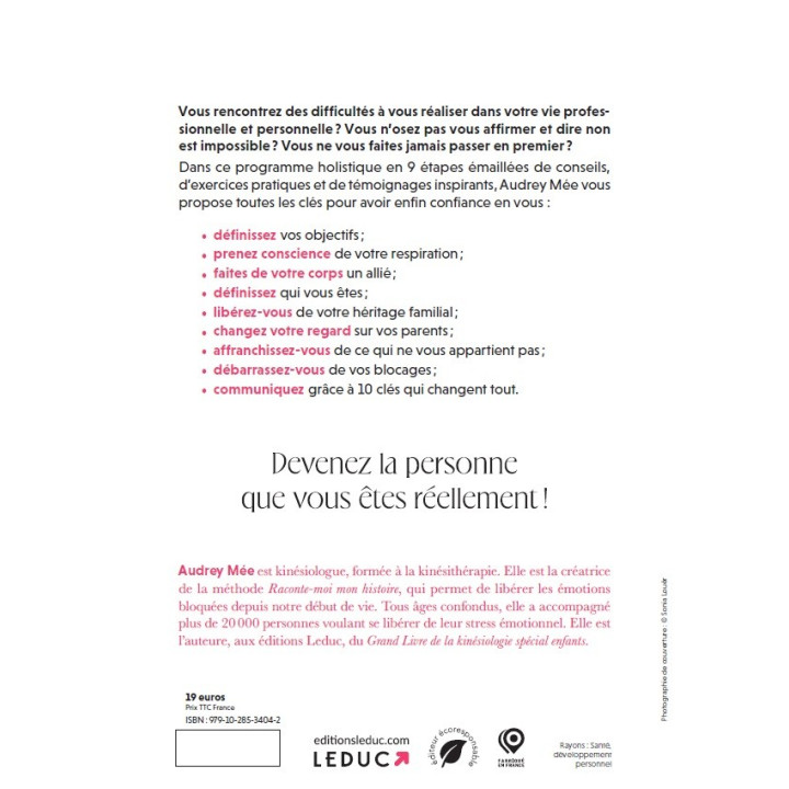 Livre Les bienfaits insoupçonnés de la kinésiologie - Audrey Mée