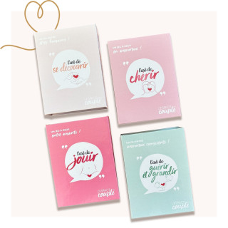 Pack 4 Jeux de cartes couple Florentine