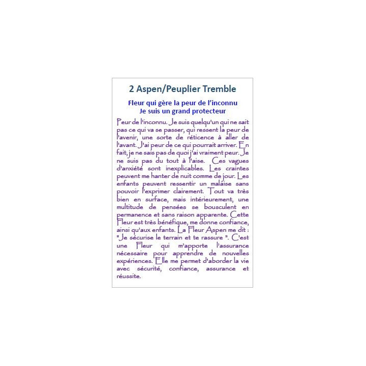 Cartes des Fleurs de Bach