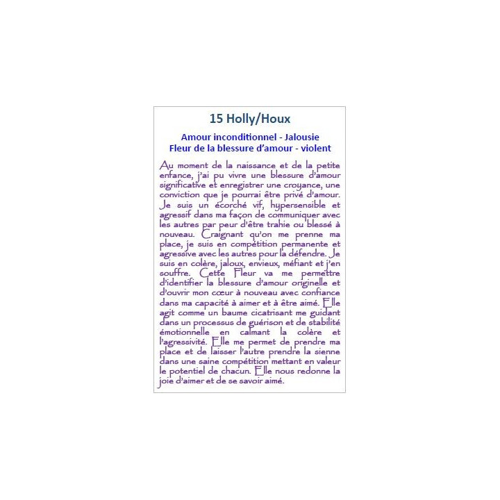 Cartes des Fleurs de Bach