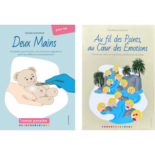 Pack 2 livres de Claudia JURASCHECK (Deux Mains - Au fil des points)
