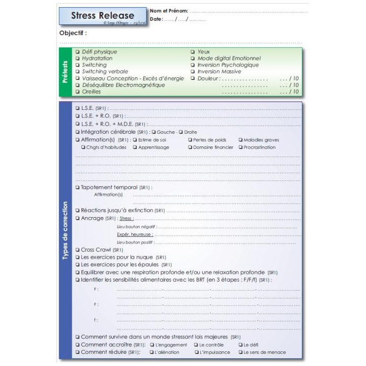 Bloc A4 - Protocole Stress Release
