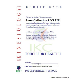 Code Certificat IKC TFH 1