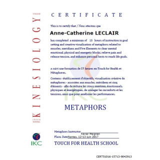 Code Certificat IKC TFH & Métaphores