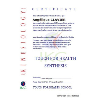 Code Certificat IKC TFH Synthesis (TFH 1 à 4)