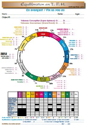 A4 - Fiche de Protocole du TFH pour une équilibration en avançant des 42 muscles