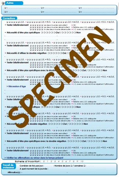 Bloc A4 - Affirmations Stress Release 1 (verso)