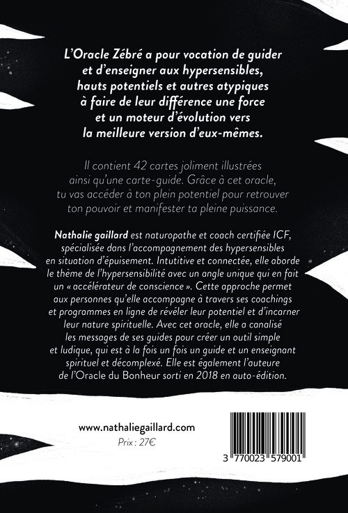 Jeu de cartes L'Oracle Zébré