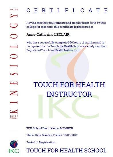 Code Certificat IKC TFH 7 - TW (réussite)