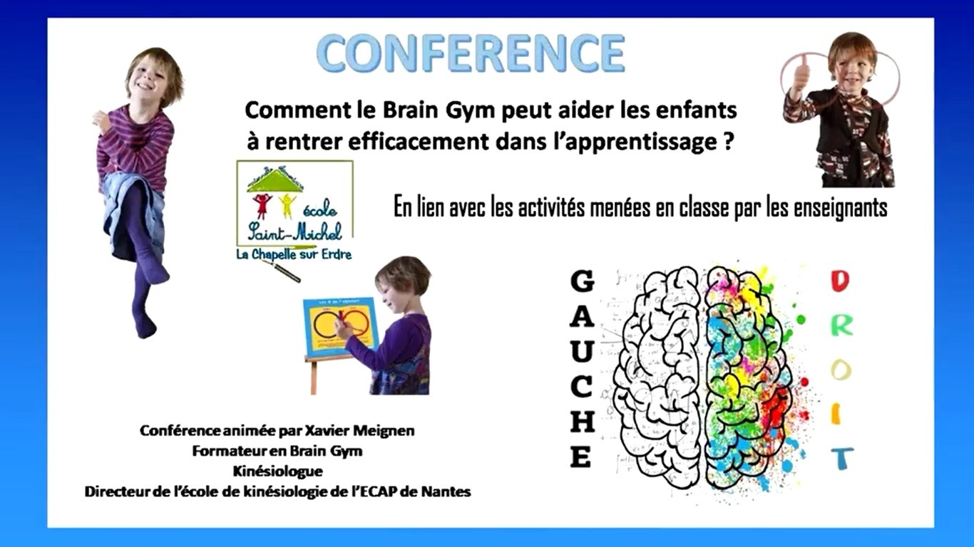 Conférence Brain Gym et Apprentissages scolaires