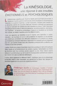 Livre "La Kinésiologie - Une réponse à vos troubles émotionnels et psychologiques" - Frédérique Joucla