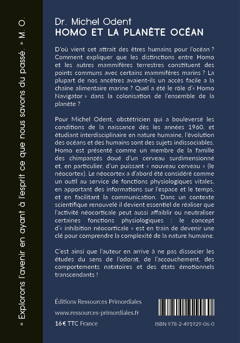 Livre - Homo et la planète océan de Michel Odent