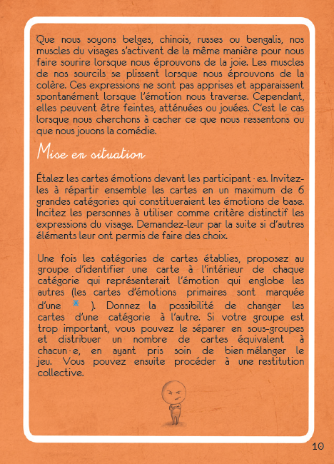 Jeu de cartes - Le langage des émotions