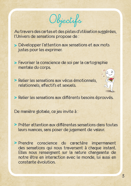Jeu de cartes - L'univers des sensations