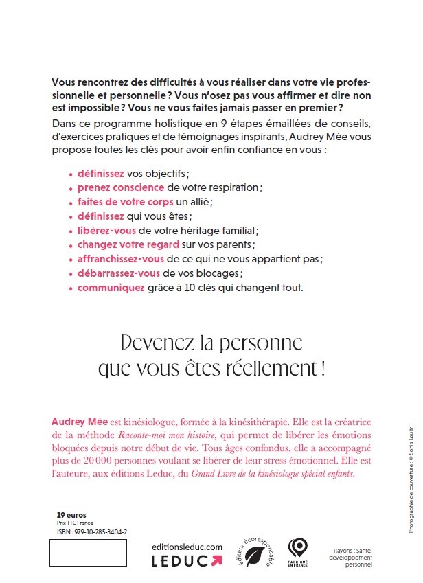 Livre Les bienfaits insoupçonnés de la kinésiologie - Audrey Mée