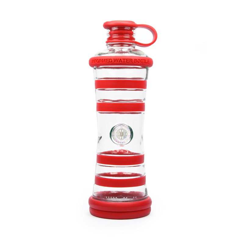Bouteille d'eau informée i9 "Passion" (Chakra racine - Rouge)