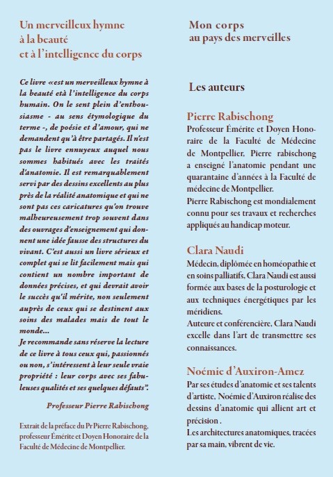 Livre Mon corps au pays des merveilles - Clara Naudi