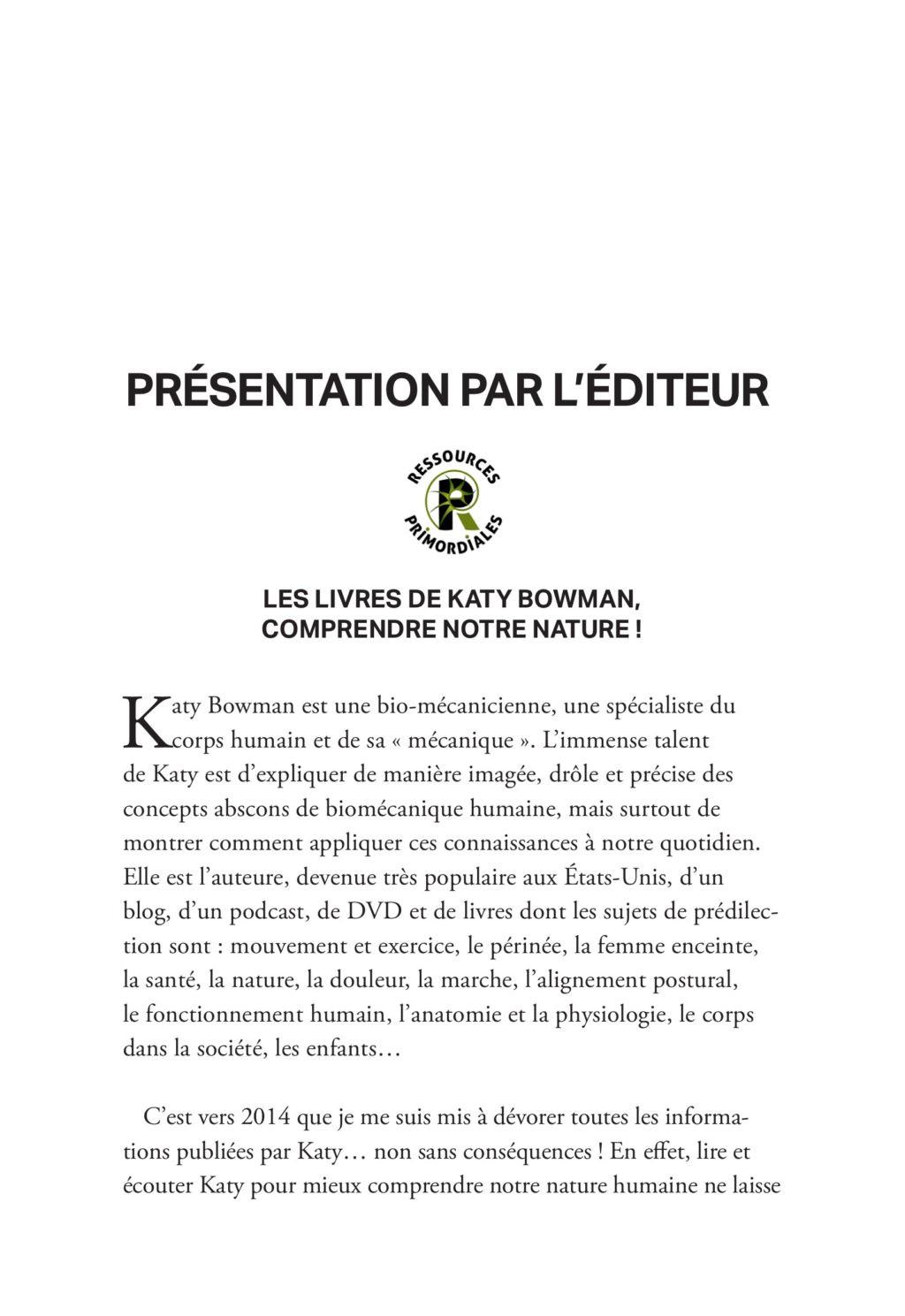 Va nu-pieds! En route vers le minimalisme de Katy Bowman