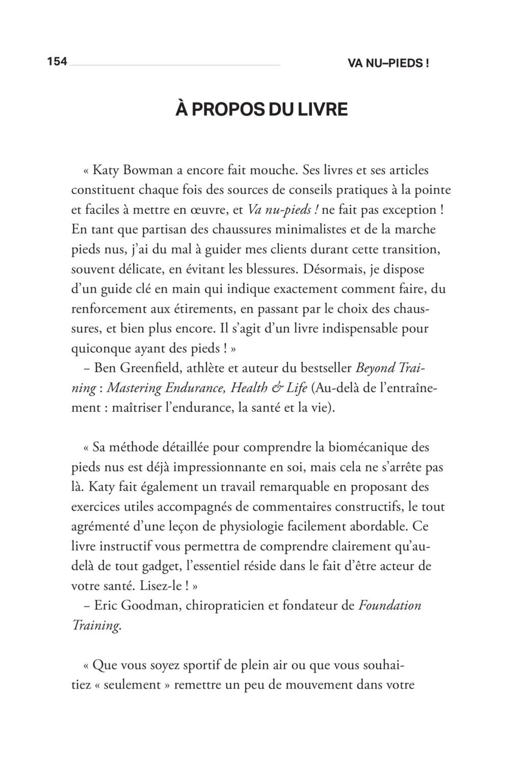 Va nu-pieds! En route vers le minimalisme de Katy Bowman